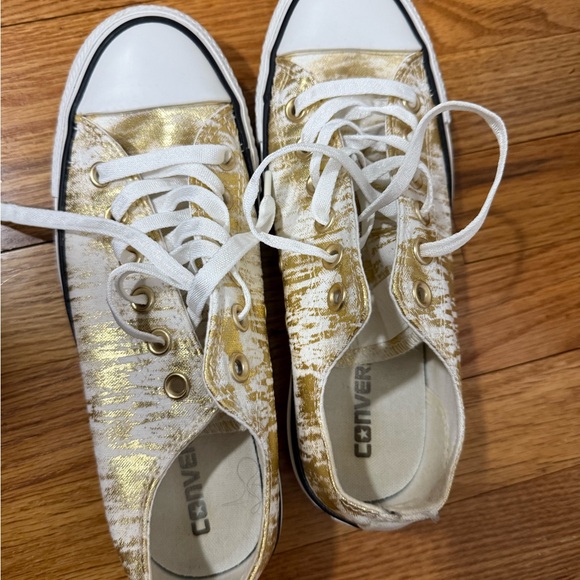 Converse Women's Gold Sneakers - Picture 4 of 6